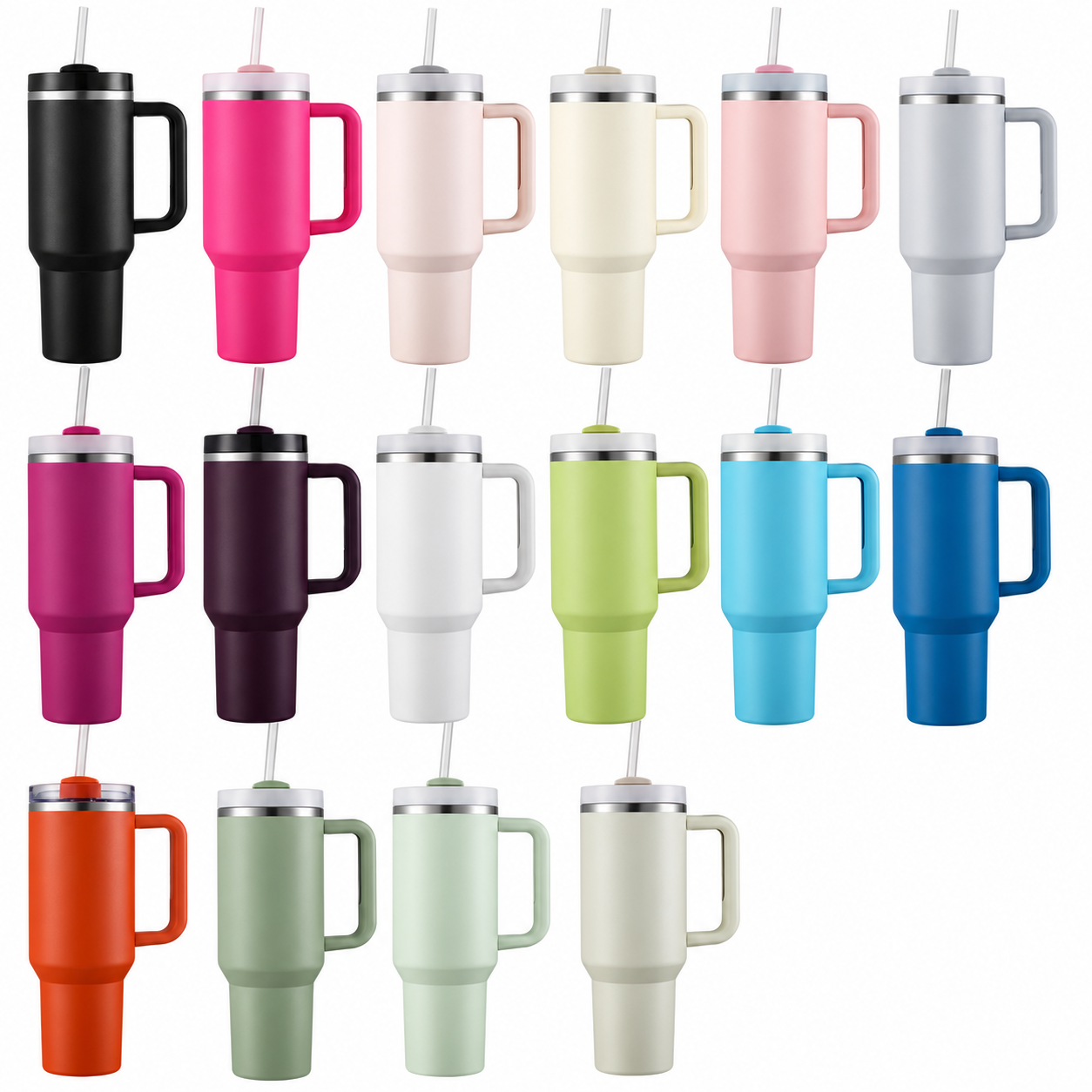 40oz Classic Handle Straw Tumbler — view 2