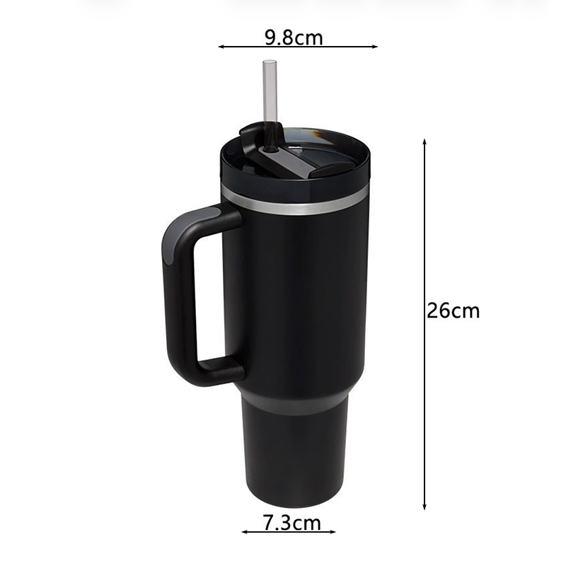 40oz Classic Handle Straw Tumbler — view 3