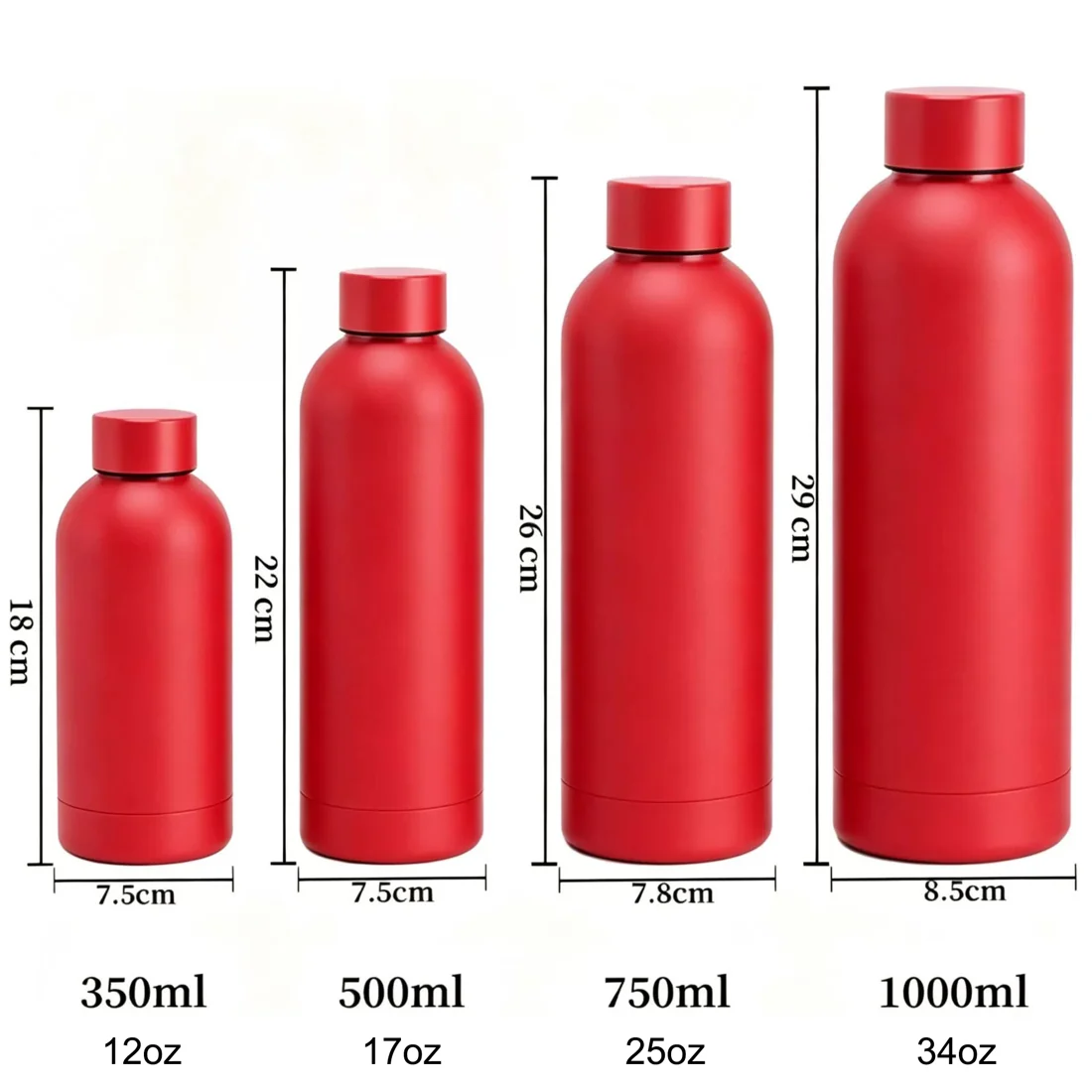 Small Mouth Stainless Steel Water Bottle — view 2