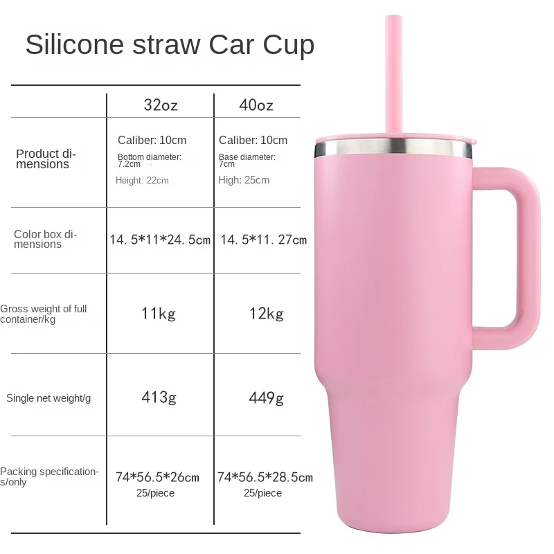 40oz Handle Tumbler with Push-Press Lid — view 2