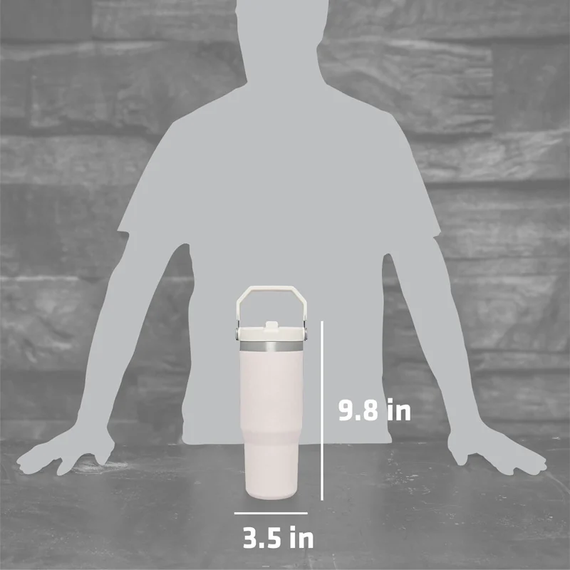 20/30oz Carry Handle Straw Tumbler — view 2