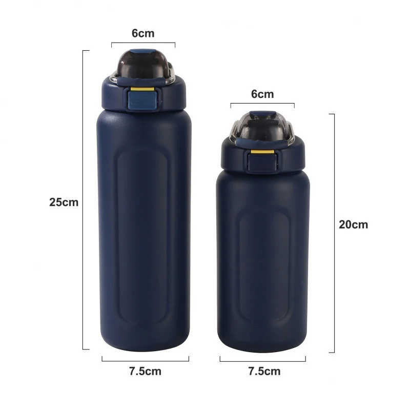 550/750ml Push Button Water Bottle — view 2