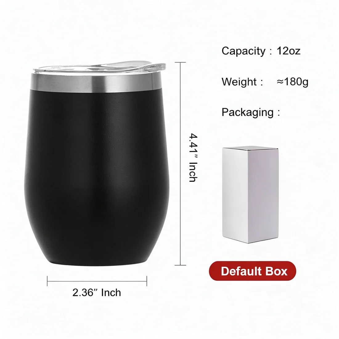12oz Rounded Wine Tumbler — view 2