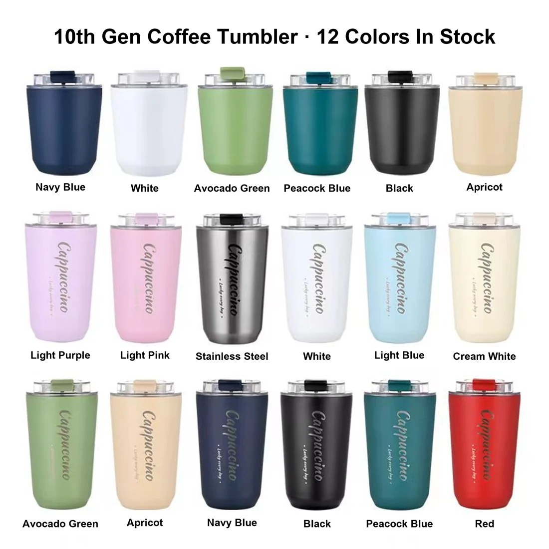 Flip Lid Insulated Coffee Mug