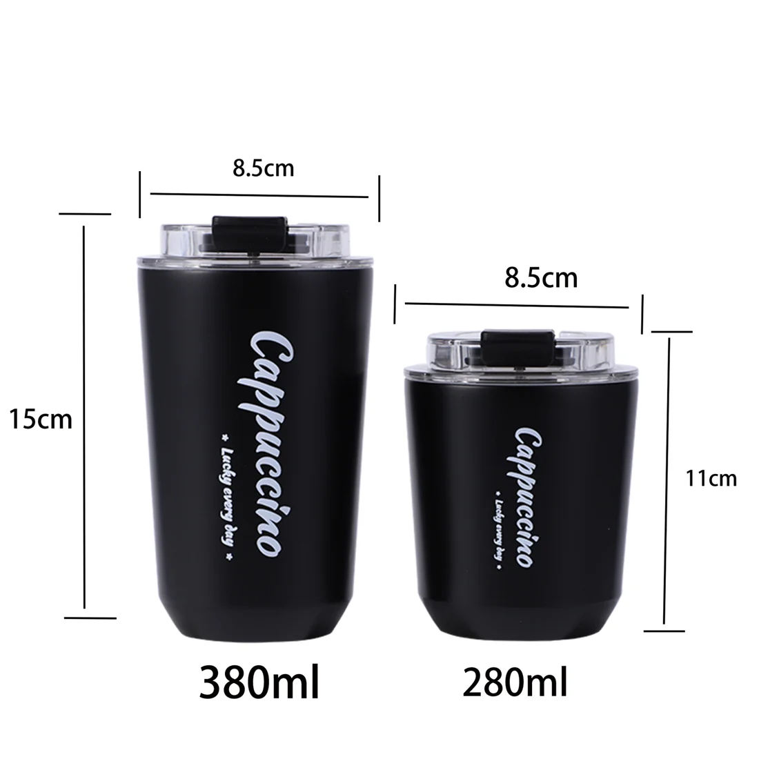Flip Lid Insulated Coffee Mug — view 2