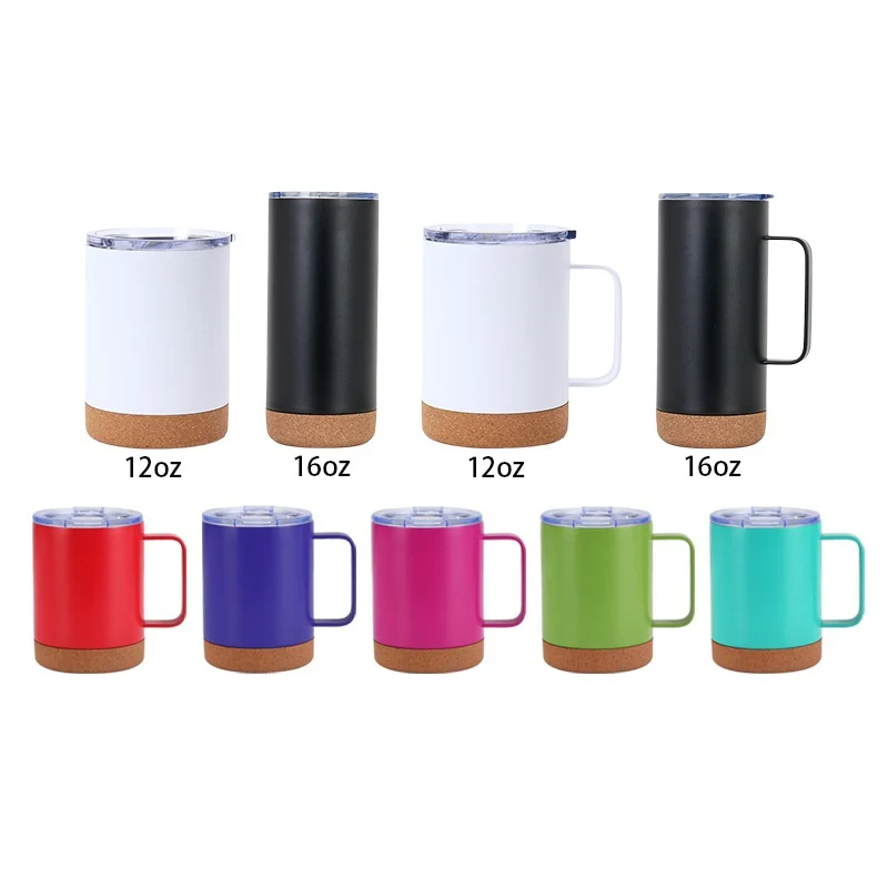 Cork Base Insulated Coffee Mug — view 2