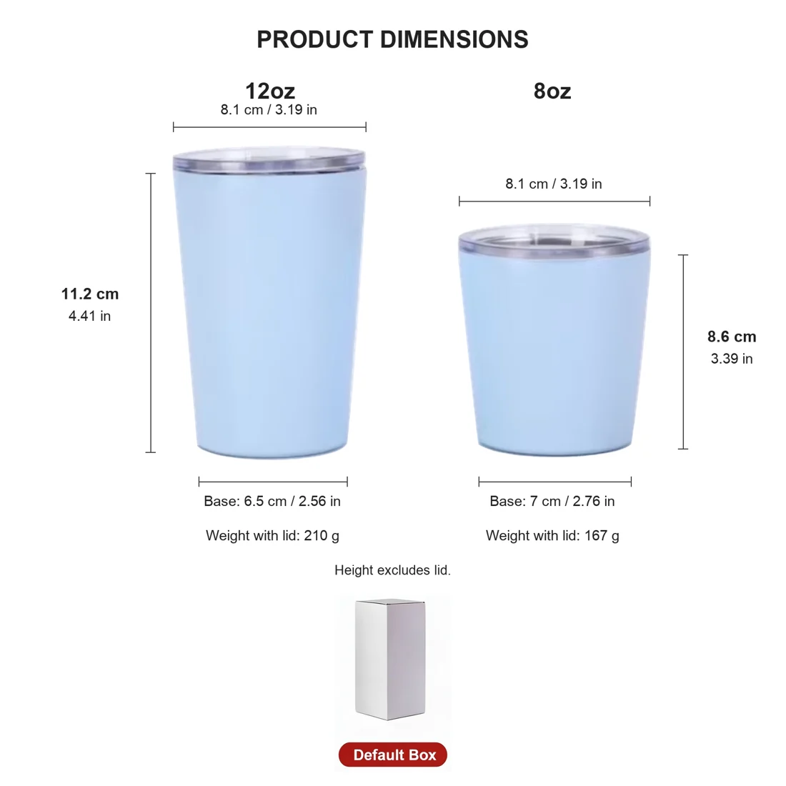 8/12oz Mini Coffee & Milk Tumbler — view 2