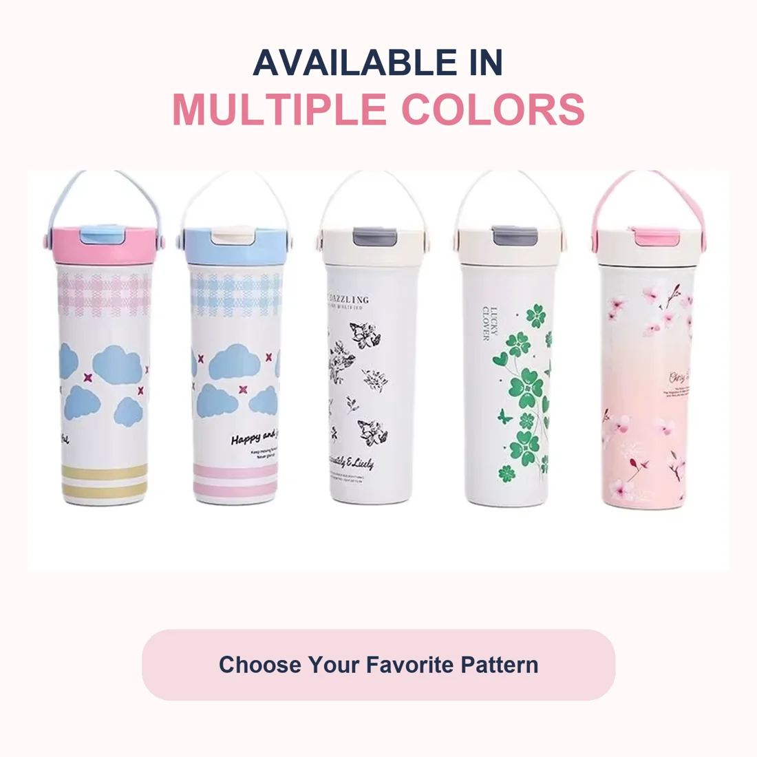20oz Printed Straw Coffee Tumbler