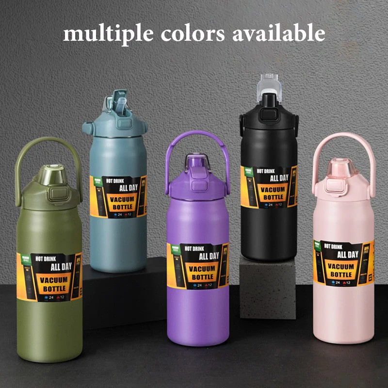 Straw & Spout Lid Sports Bottle