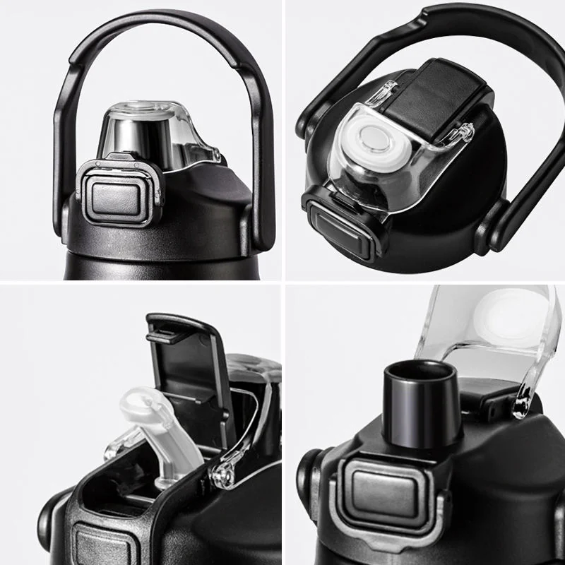 Straw & Spout Lid Sports Bottle — view 3