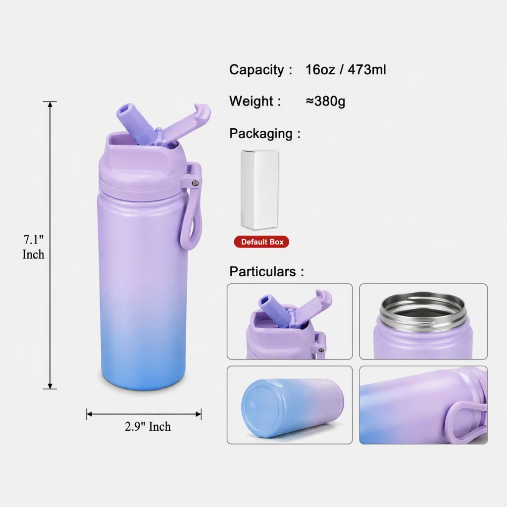 Wide Mouth Hydration Flask — view 2