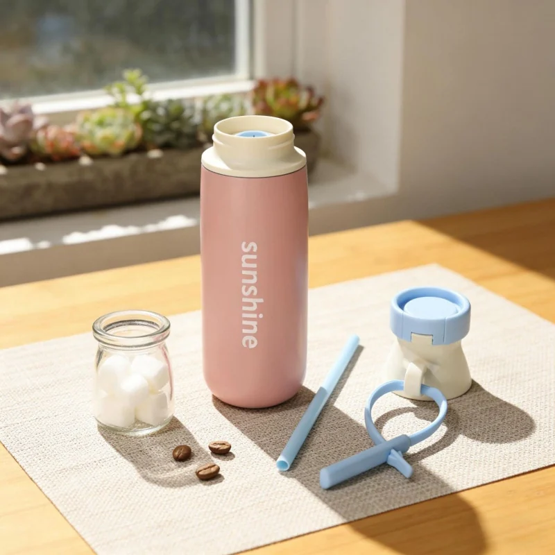 Color Collection Straw Milk Bottle — view 3