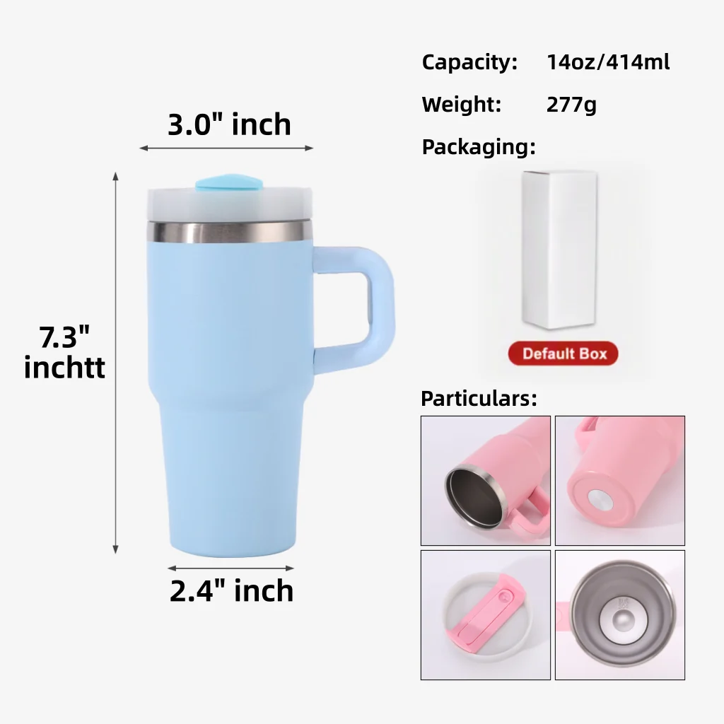 14oz Kids Straw Tumbler with Handle — view 2