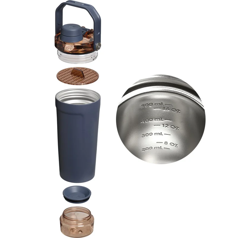 20oz Protein Shaker with Storage Base — view 3