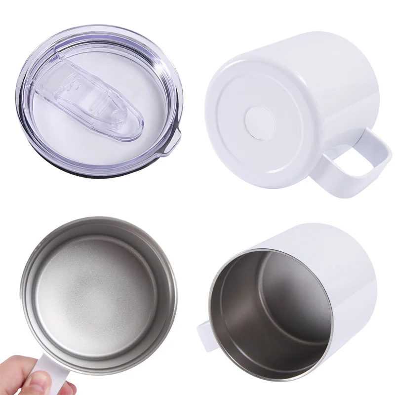 12/14oz Insulated Coffee Mug with Handle — view 3
