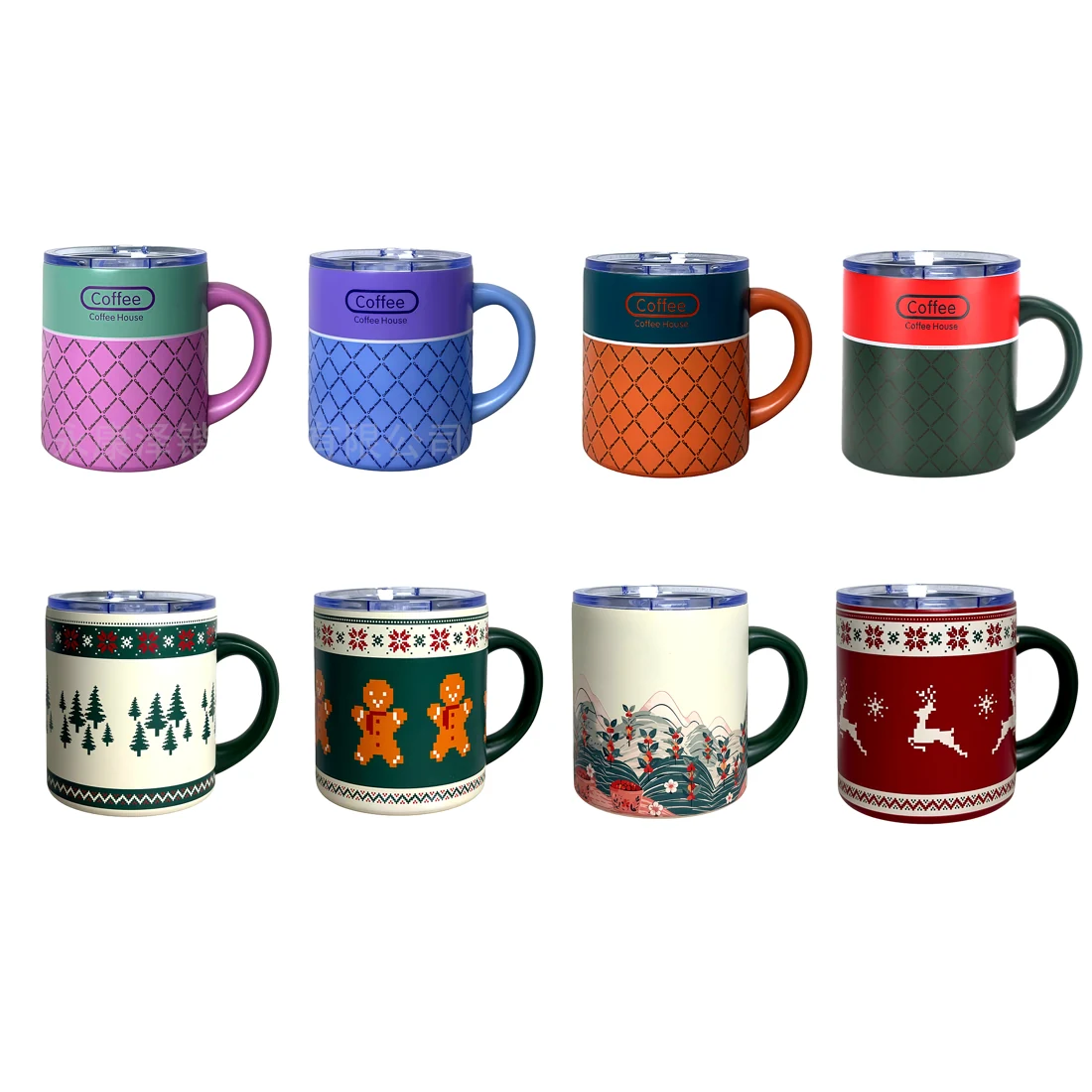 12oz Insulated Coffee Mug with Lid