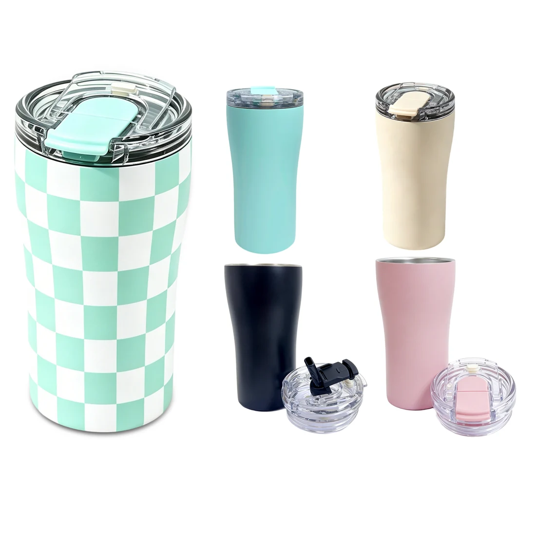 16oz Flip Lid Travel Tumbler