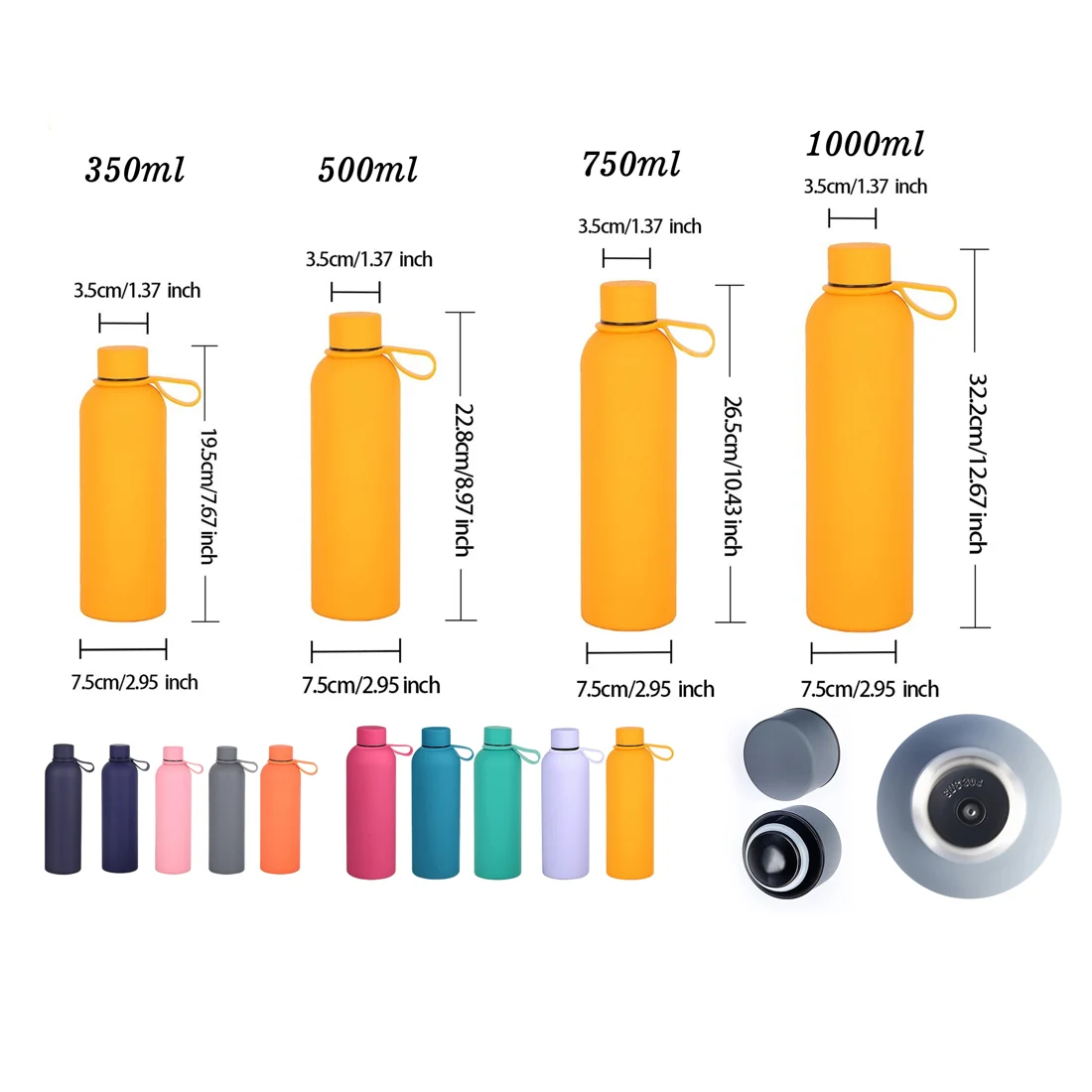 Narrow Mouth Water Bottle Series (12-34oz)